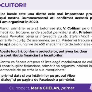 Reparația drumurilor locale au rol important
