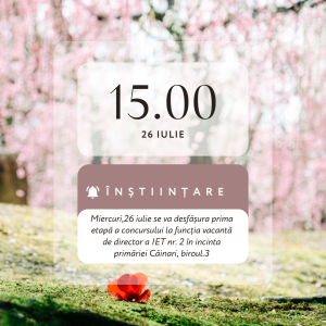 Înștiințare