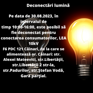 Deconectări de energie electrică