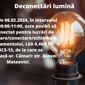 Deconectări lumină