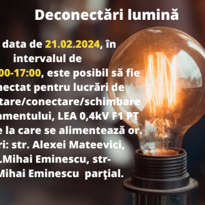 Deconectări lumină