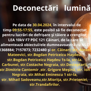 Deconectări lumină