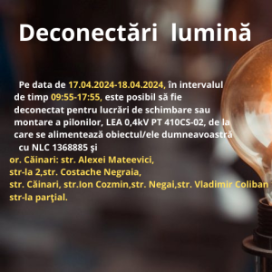 Deconectări lumină