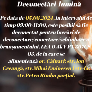 Deconectări lumină