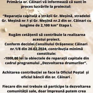 Anunț de informare
