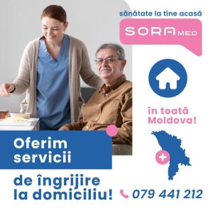 Aveți persoane dragi în Moldova care au nevoie de îngrijire la domiciliu? 🏡❤️