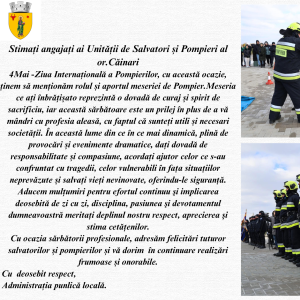 4 Mai – Ziua Internațională a Pompierilor