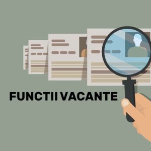 📢 ANUNȚ privind ocuparea funcțiilor publice vacante !!!!
