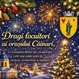 Primăria orașului Căinari vă urează Sărbători Fericite!