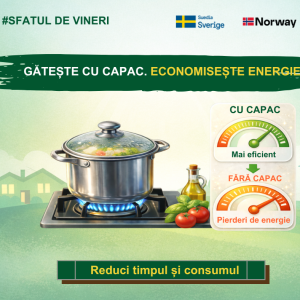 Știați că un gest aparent neesențial, precum gătitul cu capac, poate reduce semnificativ consumul de energie?